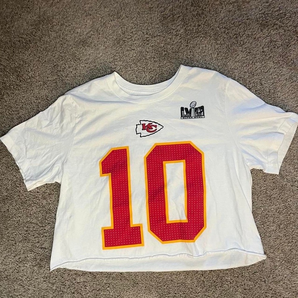 Nike Patrick Mahomes Kansas City Chiefs Oversize crop top